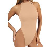 Girocollo Body Shaper per le Donne Inverno Autunno Senza Maniche Tuta Calda Shapewear Body Shaper Un Pezzo Donne 2025, H-918 Beige, M