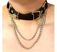 Girocollo Collana Ciondolo Collare e Catene Premium Alta Qualità Elasticizzat...