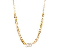 Collana Collier Donna Liu Jo LJ718 Ottone Oro Logo LJ Pietre Medaglie Catenina