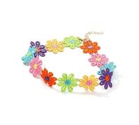 Girocollo in Pizzo con Fiore colorato Gotico Classico della Boemia per Il Regalo dei Gioielli della Collana delle Donne N065 Durable Processing