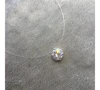 Girocollo Invisibile Linea di Pesce Collana di Cristallo Pendenti Donne Donne Catena clavicola Lady femminino Collare