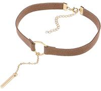 Girocollo punk con catena a nappa a barra Collana gotica nera Gioielli classici in flanella regolabile anni '90 per le donneprofessionale.