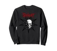 Girocollo Slipknot Star Skull Felpa, Unisex per Adulti, Nero, L