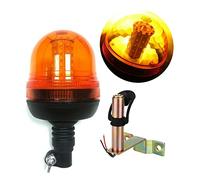Girofaro Lampeggiante 60 LED Rotante Base Asta Flessibile Supporto Piantone a L 12v 24v per Camion Trattore Veicolo