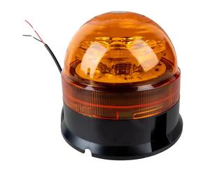 Girofaro Lampeggiante a LED Base Piana 12/24V 16W per Trattori Muletti e Camion