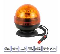 Girofaro Lampeggiante Base Magnetica A Luce Led Arancione Per Trattori Veicoli