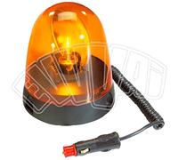 GIROFARO MAGNETICO 12 V CON LAMPADA - FARO LAMPEGGIANTE AMBRA OMOLOGATO TRATTORE