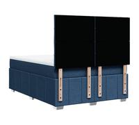 Giroletto a Molle con Materasso Blu 160x200 cm in TessutoGiroletto con Materasso