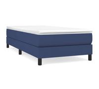 Giroletto a Molle con Materasso Blu 80x200 cm in Tessuto Letto Singolo con Doghe in Compensato Morbido e Traspirante Set Completo con Coprimaterasso e Molla Insacchettata per Ospiti Relax Notte