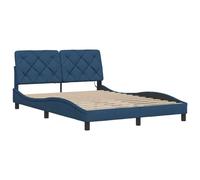 Giroletto con LED senza Materasso Blu 140x190 cm in TessutoGiroletto moderno