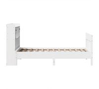 Giroletto senza Materasso Bianco 75x190 Legno Massello di PinoGiroletto moderno