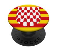 GIRONA BANDIERA SPAGNA CATALONIA PopSockets PopGrip Adesivo