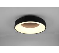 GIRONA PLAFONIERA LED 27W 3100lm, 3000K METALLO NERO OPACO DIMMERABILE CON INTERRUTTORE A PARETE D. 45CM