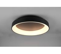 GIRONA PLAFONIERA LED 48W 5600lm, 2700 - 6000K METALLO NERO OPACO CON TELECOMANDO MULTIFUNZIONE D. 60CM DIMMERABILE