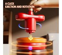 Giroscopio illuminato, trottola per hamburger, gioco di equilibrio musicale con design portatile, giocattolo per bambini, giocattolo interattivo con colorate, attrezzatura da viaggio per l'aula d