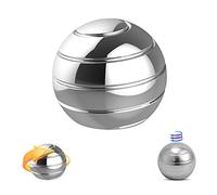 Giroscopio in Metallo, Sfera da Spinner in Metallo, Giocattolo Cinetico, Giroscopio da Tavolo, per Alleviare lo Stress Contro L'ansia Lspira la Creatività Interiore