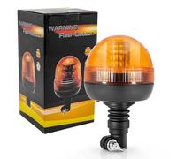 Giroscopio LED rotante arancione 40-LED luce stroboscopica di avvertimento di emergenza 3 modalità di illuminazione impermeabile per camion trattore ambulanza, 12V/24V, Orange