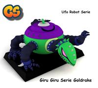Giru Giru Anime Robot Collection Figure Goldrake Ufo Robot Golgoth Come Foto