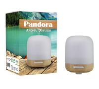 Gisa Diffusore aromi Pandora in vetro e legno con luce LED, 700g
