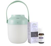 Gisa Wellness Lucciola diffusore oli essenziali batteria ricaricabile usb e Sinergia Cometa puri per purificazione e vitalità portatile senza fili, da auto e ufficio