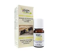 Gisa Wellness - Spicy Vanilla - Sinergia Dolce e Speziata - Con Oli Essenziali 100% Puri e Naturali di Vaniglia e Cannella - 10ml - Diffusione per Aromaterapia - Made in Italy