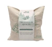 Gisa Wellness - Trucioli di Quiete | Cuscino con Trucioli Naturali di Legno di Cirmolo Alpino | Profumo Balsamico per Relax e Sonno Sereno | Cuscino Decorativo Made in Italy