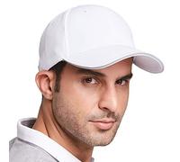 Gisdanchz Berretto Uomo Baseball Cappellini Baseball cap Cappelli con Visiera Berretto Visiera Berreto Cappelli Uomo Cappello Cappellino Sportivo Bianca
