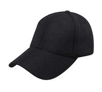 Gisdanchz Berretto Uomo Invernali Baseball Lana Nero Cappello Donna Invernale Cappellino Uomo con Visiera Inverno Winter Wool Baseball cap Nero