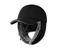 Gisdanchz Cappello Invernale Baseball con Paraorecchie - Completamente Foderato con Pelliccia Sintetica