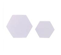 Gisela - Blocchi in schiuma per fotografia, motivo geometrico, a forma di Photoshoot per gioielli, ornamento per trucco, cosmetici, bianco (prisma esagonale, 2 pezzi)