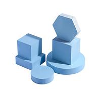 GISELA D Creative Amazing Flat Lay Fotografia Puntelli - Fondale Fotografico In Schiuma 6 In 1 Set Per Gioielli, Cosmetici, Profumi E Bigiotteria(Blu)