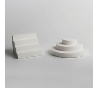 GISELA D Fotografia Puntelli Stair Cube Intonaco Fotografia del prodotto Puntelli in posa Blocchi solidi per gioielli Cosmetici Shooting Accessori Modellazione Decorazione (TWO)