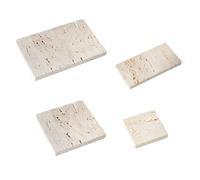 GISELA D Puntelli fotografici di gioielli - Puntelli fotografici di pietra per la fotografia di prodotti (bianco-4pcs)