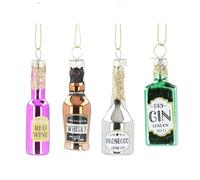 Gisela Graham natalizio vetro Angel set di 3 decorazioni albero e installazione