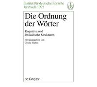 Gisela Harras Die Ordnung der Wörter (Copertina rigida)