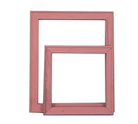 Gisela - Set di accessori per fotografia, stile nordico, stile semplice, con cornice in legno, decorazione da tavolo, per gioielli, trucco, cibo, piccola borsa (rosa)