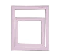 Gisela - Set di accessori per fotografia, stile nordico, stile semplice, con cornice in legno, decorazione da tavolo, per gioielli, trucco, cibo, piccola borsa (viola chiaro)