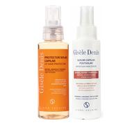 GISÈLE DENIS - Confezione solare per capelli, 100 ml + siero per capelli solare da 100 ml, cura dei capelli, trattamento dei capelli, idratazione, protezione solare, nutrire e riparazione