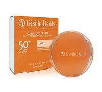 GISÈLE DENIS - Crema Compatta 10 gr, Fondotinta Compatto e Protezione Solare Viso, Colore Chiaro e SPF 50+, con Vitamina E, per Pelle Chiara, Fondotinta Viso, Abbronzatura Naturale, Uniforma il Tono