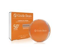 GISÈLE DENIS - Crema Compatta 10 gr, Fondotinta Compatto e Protezione Solare Viso, Colore Medio Scuro e SPF 50+, con Vitamina E, per Pelli Scure, Fondotinta Viso, Abbronzatura Naturale