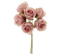GISELLE 72 FIORI artificiali per BOMBONIERA 3.5 cm colore ROSA ANTICO 1CV1
