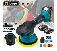 Gisha Cordless Car Polisher 8 Marce Regolabile Auto Elettrica Ceretta Levigatura Sigillatura Smalto Strumento di Potere Fit Makita 18v Batteria Spille