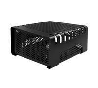 Gishbjka Case ITX HTPC Nero Orizzontale - Case Desktop Compatto per Computer Mini Novelty Ideale per Un Setup Compatto in Soggiorno