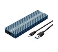 Gishbjka Involucro SSD M.2 in Metallo con Supporto per Protocollo Duale/NVMe, USB 3.2 Type-C, con Dissipatore di, Scatola per Disco Rigido A
