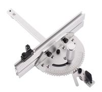 Gishbjka Maniglia di Spinta Regolabile Angolo Disco Scorrevole In Legno Alluminio Righello A Spinta Seghetto Alternativo Trim Invertito per Progetti di Lavorazione del Legno Strumento Fai-Da-Te 250mm