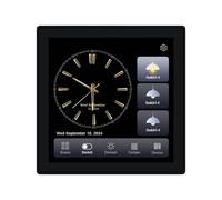 Gishbjka Tuya T3E Pro Smart Control Pannello Controllo Smart Control Pannello Touch Screen Switch Switch Zigbee Interfaccia A Parete per la Casa Black Black