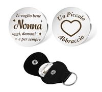 Gishnia Festa Dei Nonni Idee Regalo,Regalo Nonna,Regali Nonna Compleanno Natale,Regalo per Nonna,Un Piccolo Abbraccio, Nonna Regalo da Nipoti Nipote Regali Nonna Utili,Festa Della Mamma Regali