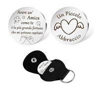 Gishnia Regalo Compleanno Amica,Regali Migliore Amica Speciale Compleanno Amicizia Regali,Un Piccolo Abbraccio,Idee Regali per Amica Natale Originale,Regalo Donna Compleanno Amica
