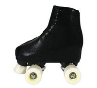 GISI Danza Copripattini in Lurex per Pattinaggio - Taglie dal 34 alla 42 - Vari Colori - 100% Made in Italy (M - Misura Pattini 37/39, Nero)