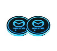 Gisltv 2 Pezzi LED Auto portabicchieri, per Mazda 3 Angkesaila Atez CX-30 4 5 8 Antiscivolo 7 Colori Decorazione Interni Atmosphere Light sottobicchieri